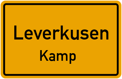 Straßenverzeichnis Leverkusen Kamp