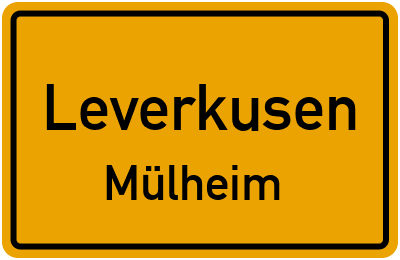 Straßenverzeichnis Leverkusen Mülheim