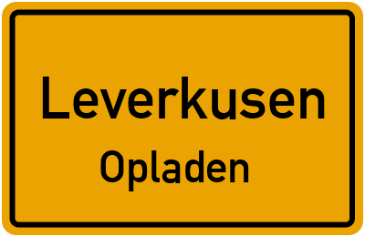 Straßenverzeichnis Leverkusen Opladen