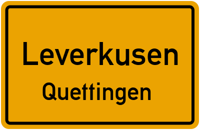 Straßenverzeichnis Leverkusen Quettingen