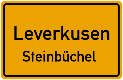 Ortsschild Leverkusen Steinbüchel