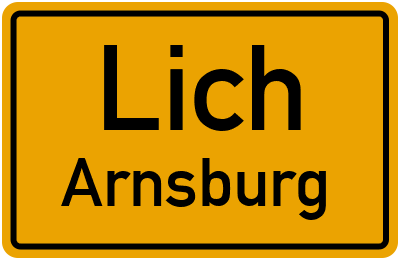 Straßenverzeichnis Lich Arnsburg