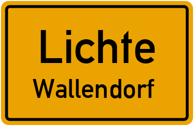 Straßenverzeichnis Lichte Wallendorf