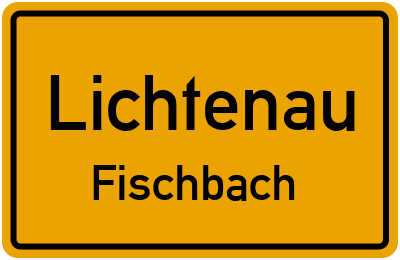 Straßenverzeichnis Lichtenau Fischbach