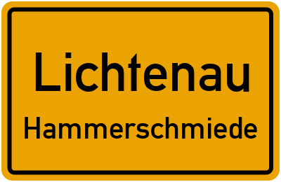 Straßenverzeichnis Lichtenau Hammerschmiede