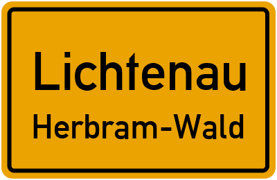 Straßenverzeichnis Lichtenau Herbram-Wald