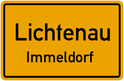 Straßenverzeichnis Lichtenau Immeldorf