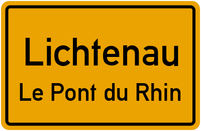 Straßenverzeichnis Lichtenau Le Pont du Rhin
