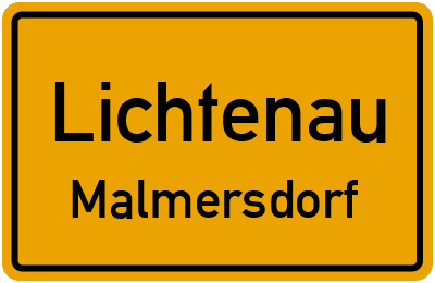 Straßenverzeichnis Lichtenau Malmersdorf