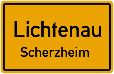 Straßenverzeichnis Lichtenau Scherzheim