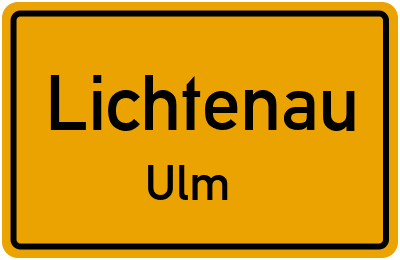 Straßenverzeichnis Lichtenau Ulm