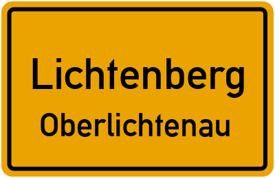 Straßenverzeichnis Lichtenberg Oberlichtenau