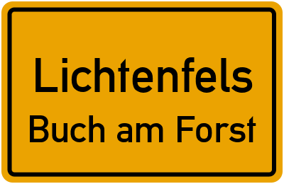 Straßenverzeichnis Lichtenfels Buch am Forst