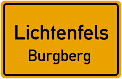 Straßenverzeichnis Lichtenfels Burgberg