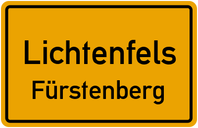 Straßenverzeichnis Lichtenfels Fürstenberg