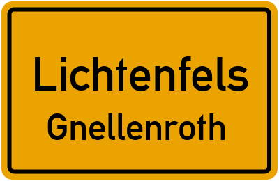 Straßenverzeichnis Lichtenfels Gnellenroth