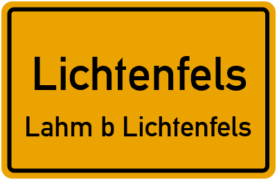 Straßenverzeichnis Lichtenfels Lahm b.Lichtenfels