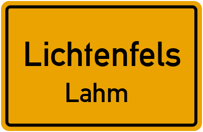 Straßenverzeichnis Lichtenfels Lahm