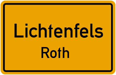 Straßenverzeichnis Lichtenfels Roth