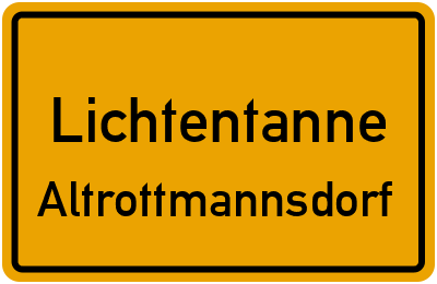 Straßenverzeichnis Lichtentanne Altrottmannsdorf