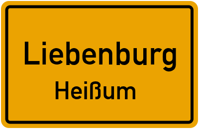 Ortsschild Liebenburg Heißum