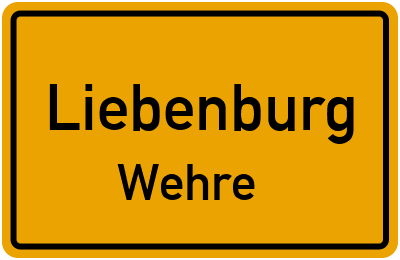 Straßenverzeichnis Liebenburg Wehre