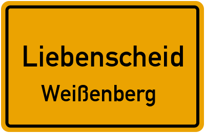 Straßenverzeichnis Liebenscheid Weißenberg