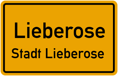 Straßenverzeichnis Lieberose Stadt Lieberose