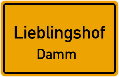Straßenverzeichnis Lieblingshof Damm
