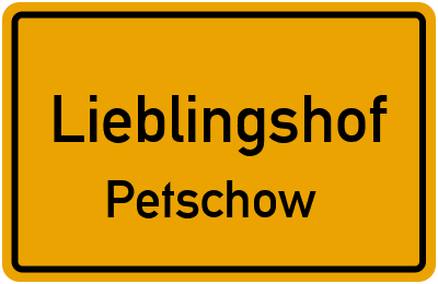 Straßenverzeichnis Lieblingshof Petschow