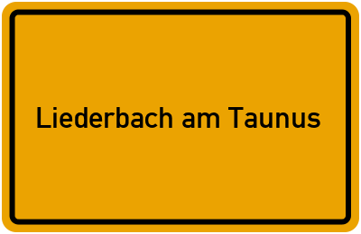 Branchenbuch Liederbach am Taunus, Hessen