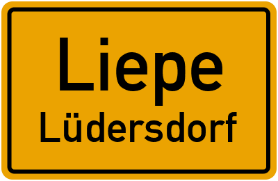 Straßenverzeichnis Liepe Lüdersdorf