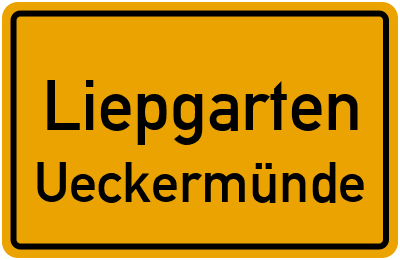 Straßenverzeichnis Liepgarten Ueckermünde