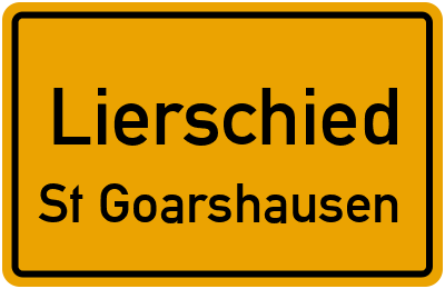 Straßenverzeichnis Lierschied St Goarshausen