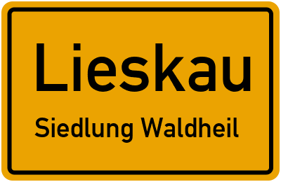 Straßenverzeichnis Lieskau Siedlung Waldheil