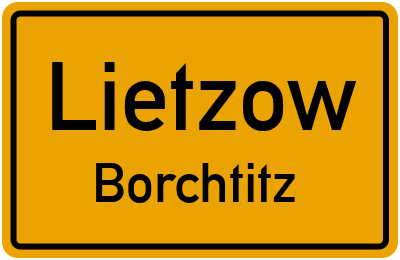 Straßenverzeichnis Lietzow Borchtitz
