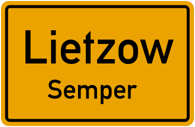 Straßenverzeichnis Lietzow Semper