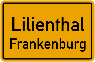 Ortsschild Lilienthal Frankenburg