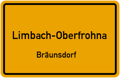 Straßenverzeichnis Limbach-Oberfrohna Bräunsdorf