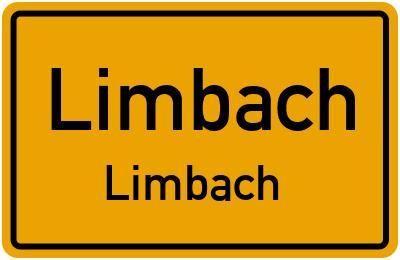 Ortsschild Limbach Limbach