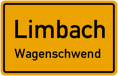 Ortsschild Limbach Wagenschwend