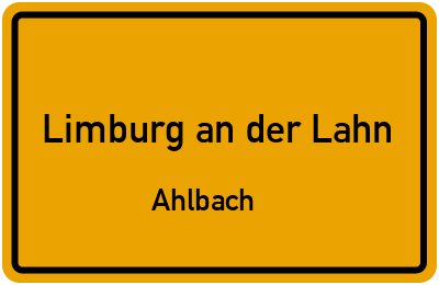 Straßenverzeichnis Limburg an der Lahn Ahlbach
