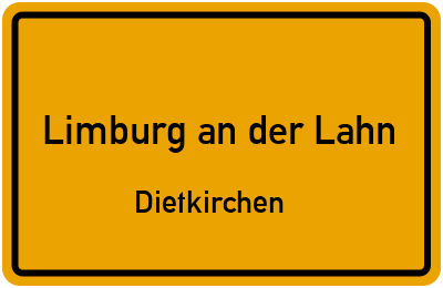 Straßenverzeichnis Limburg an der Lahn Dietkirchen