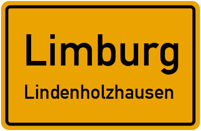 Ortsschild Limburg Lindenholzhausen