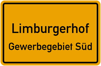 Straßenverzeichnis Limburgerhof Gewerbegebiet Süd