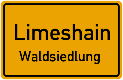 Straßenverzeichnis Limeshain Waldsiedlung