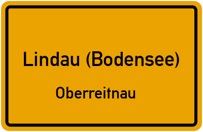 Straßenverzeichnis Lindau (Bodensee) Oberreitnau