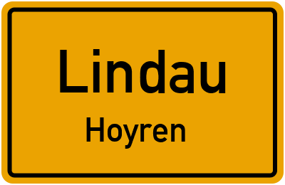 Straßenverzeichnis Lindau Hoyren