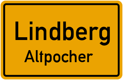 Straßenverzeichnis Lindberg Altpocher