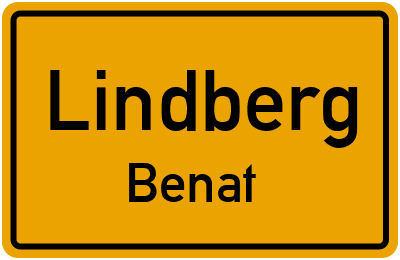 Straßenverzeichnis Lindberg Benat